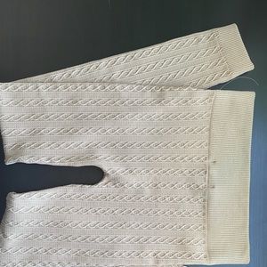 Tan Patterned Tights, One-Size-Fits-All